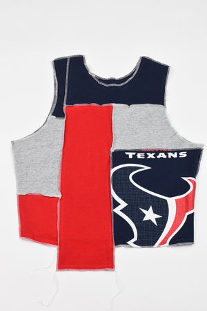Upcycled Texans Scrappy Tank Top