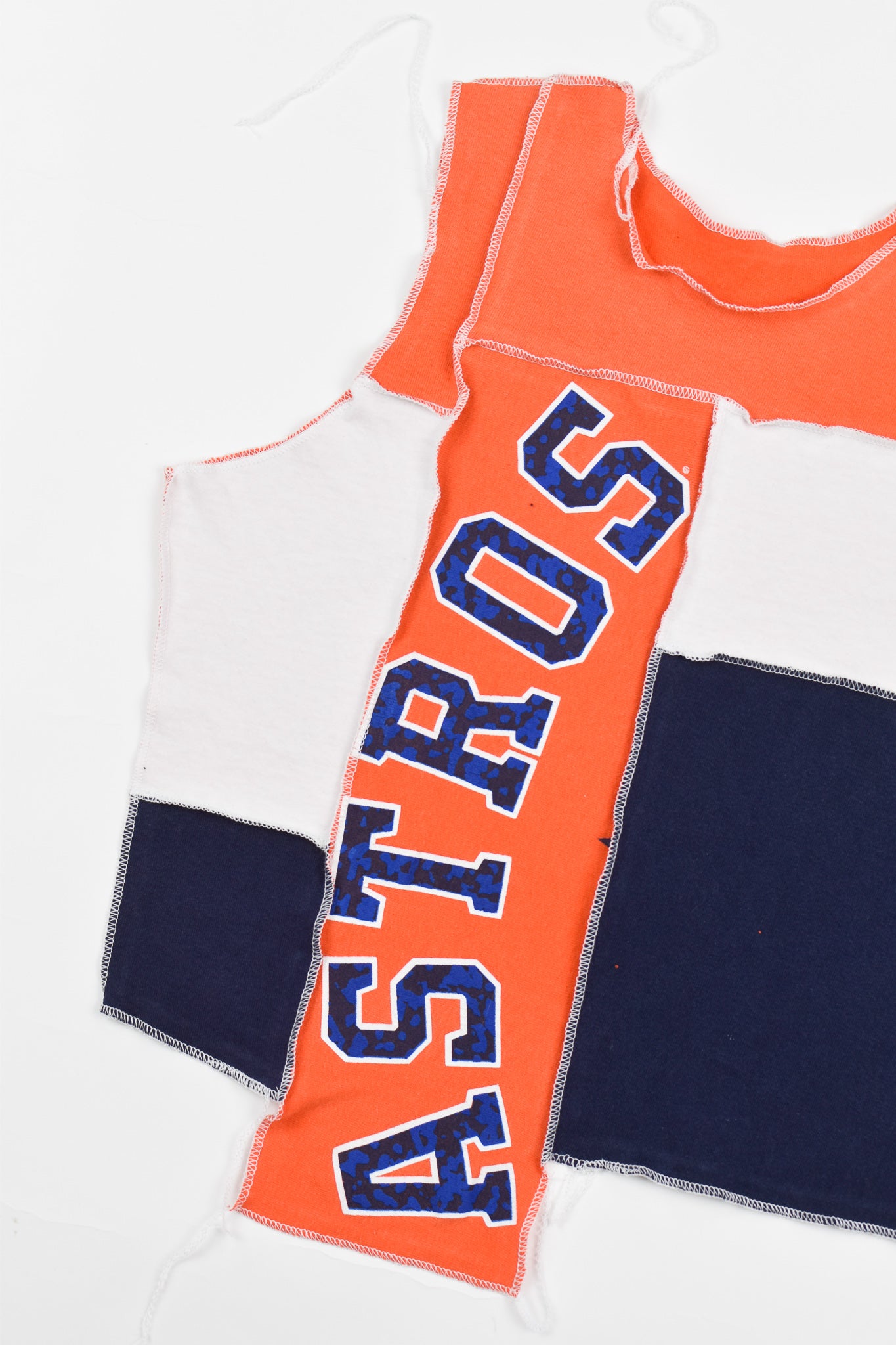 Upcycled Astros Scrappy Tank Top