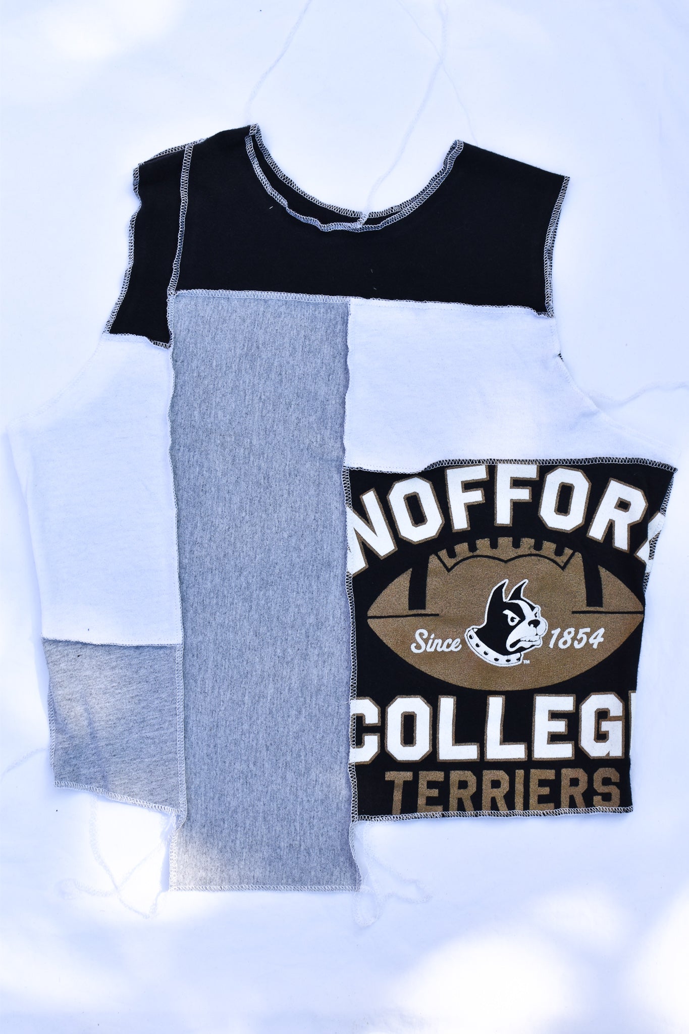 Upcycled Wofford Scrappy Top