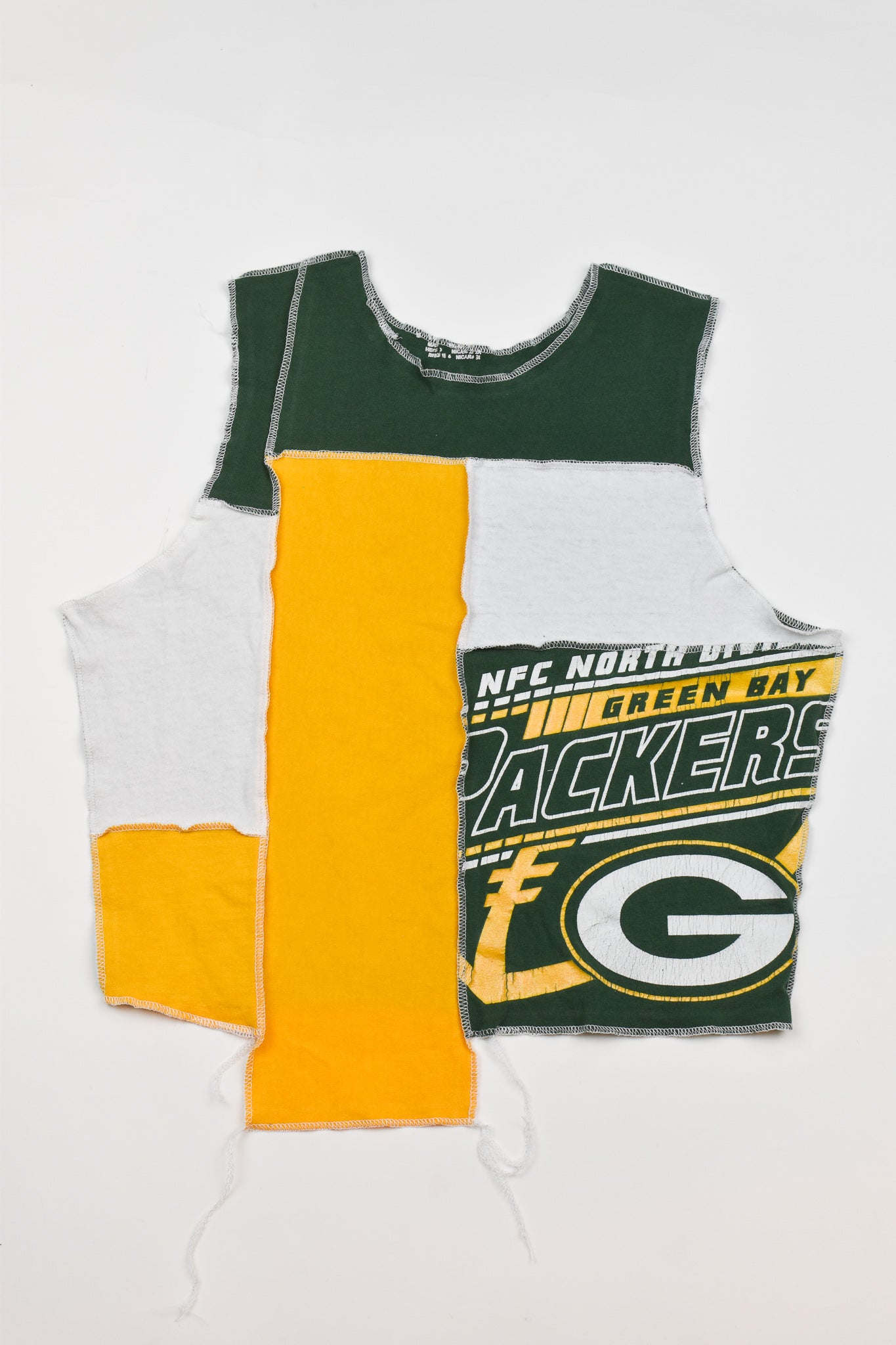 Upcycled Packers Scrappy Tank Top