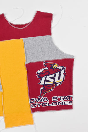 Upcycled Iowa State Scrappy Tank Top