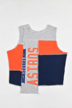 Upcycled Astros Scrappy Tank Top