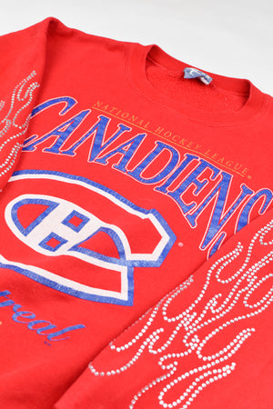 Upcycled Vintage Canadiens Flame Sweatshirt
