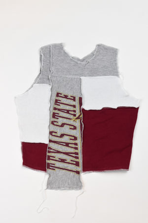 Upcycled Texas State Scrappy Tank Top