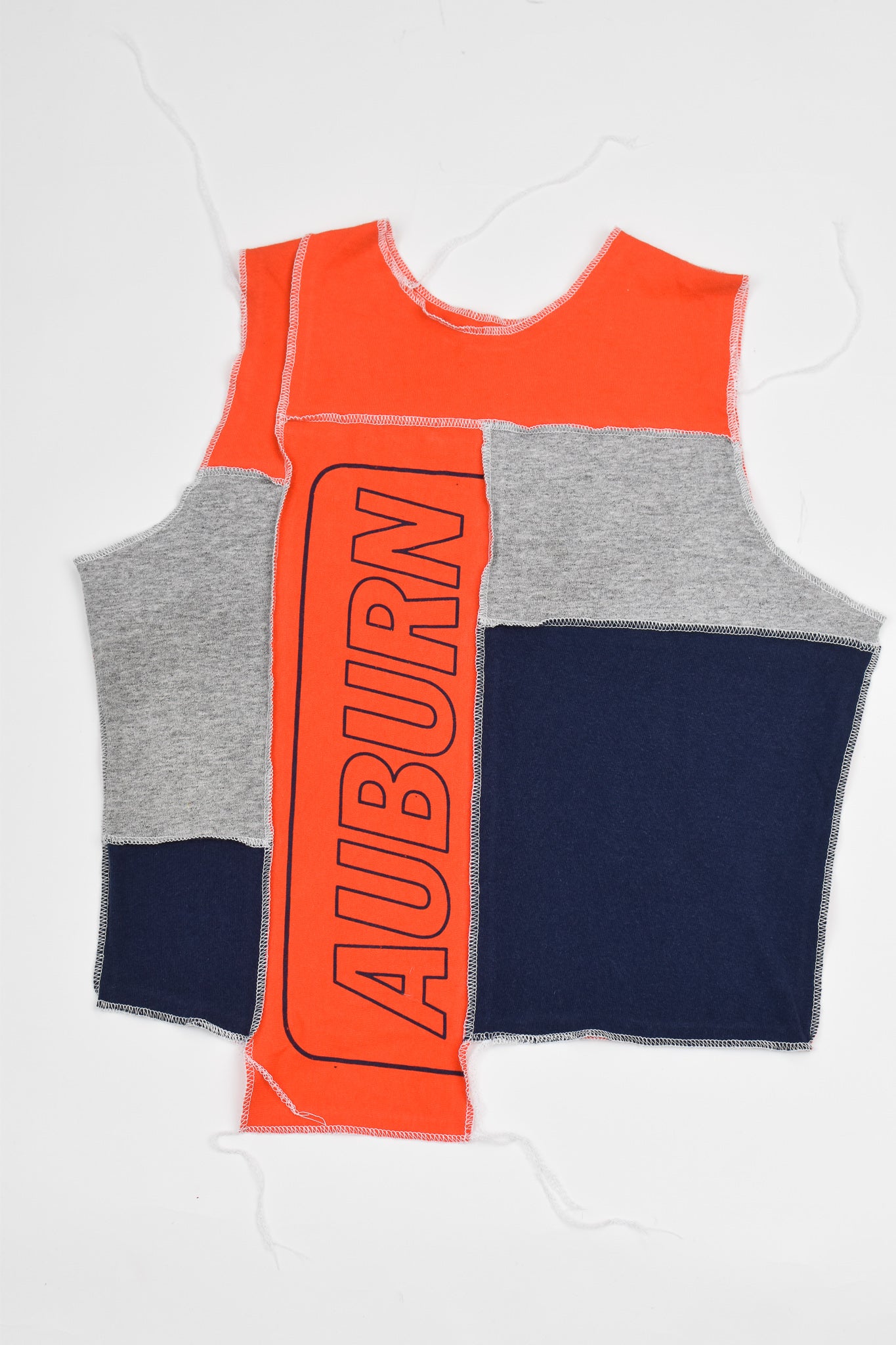 Upcycled Auburn Scrappy Tank Top