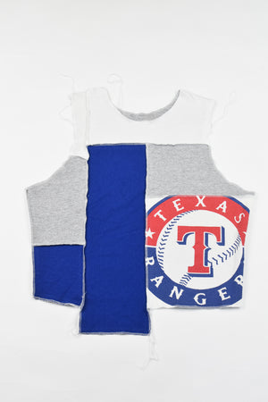 Upcycled TX Rangers Scrappy Tank Top