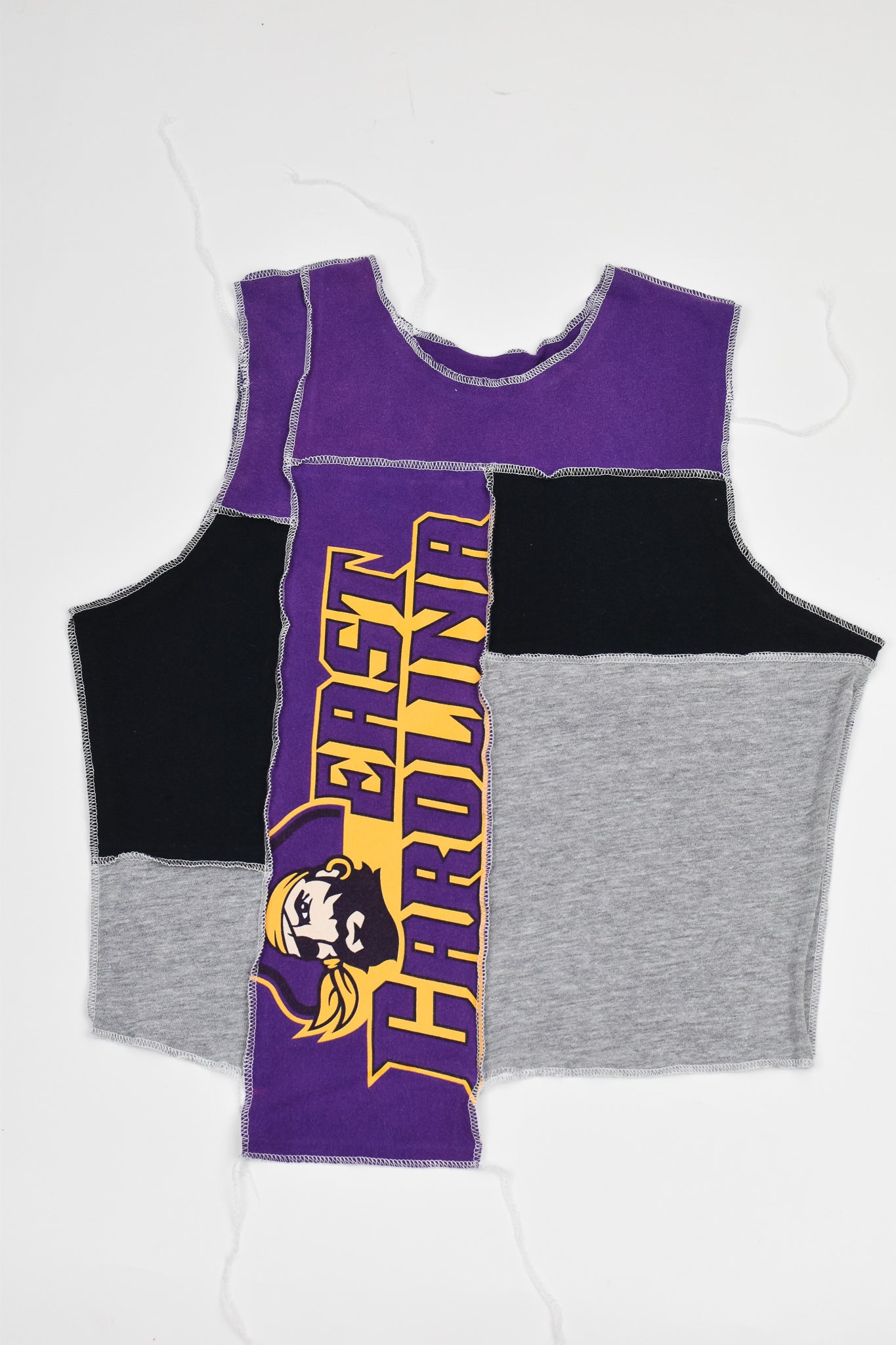 Upcycled East Carolina Scrappy Tank Top
