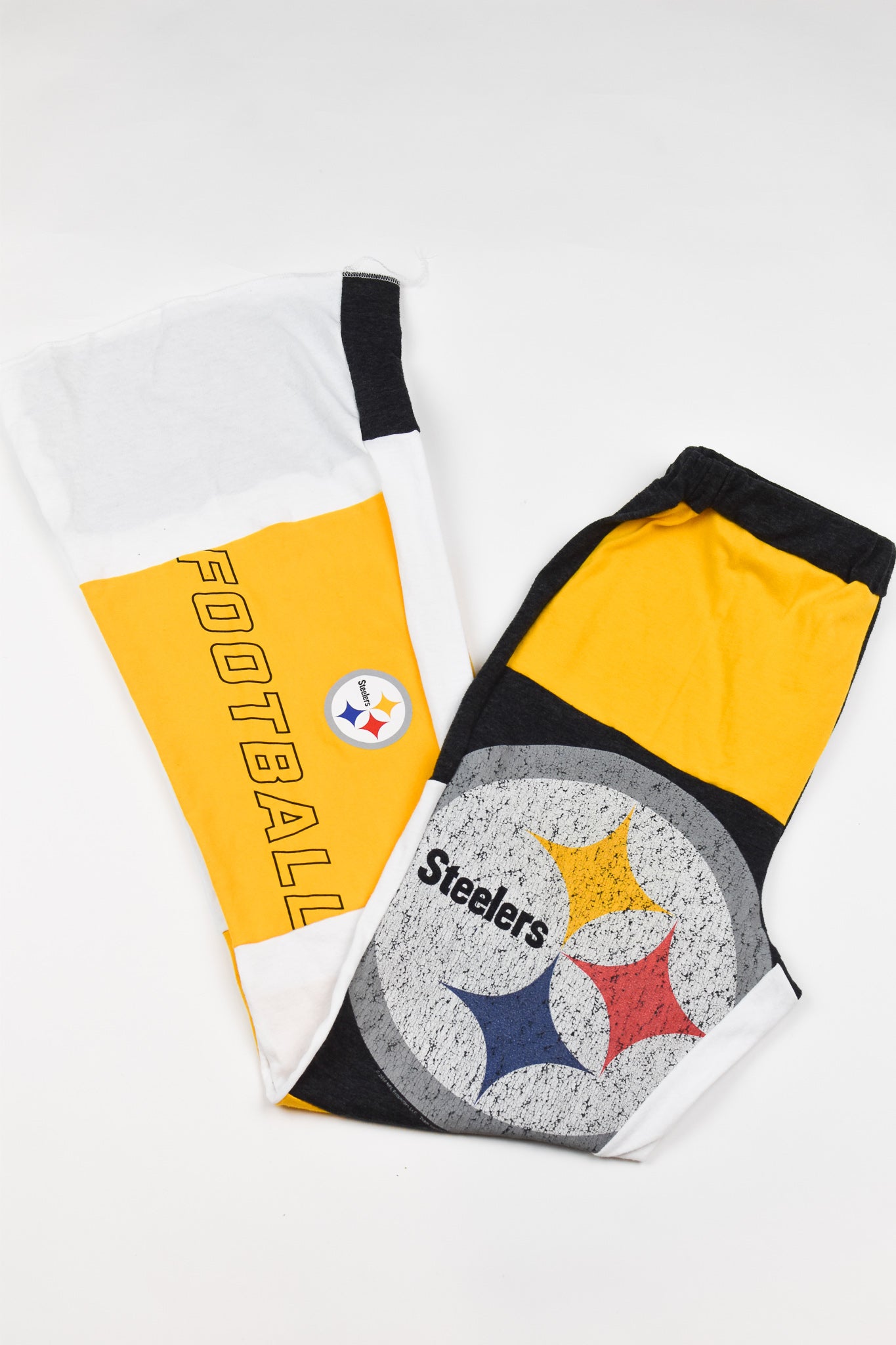 Upcycled Steelers Patch Flare Pants