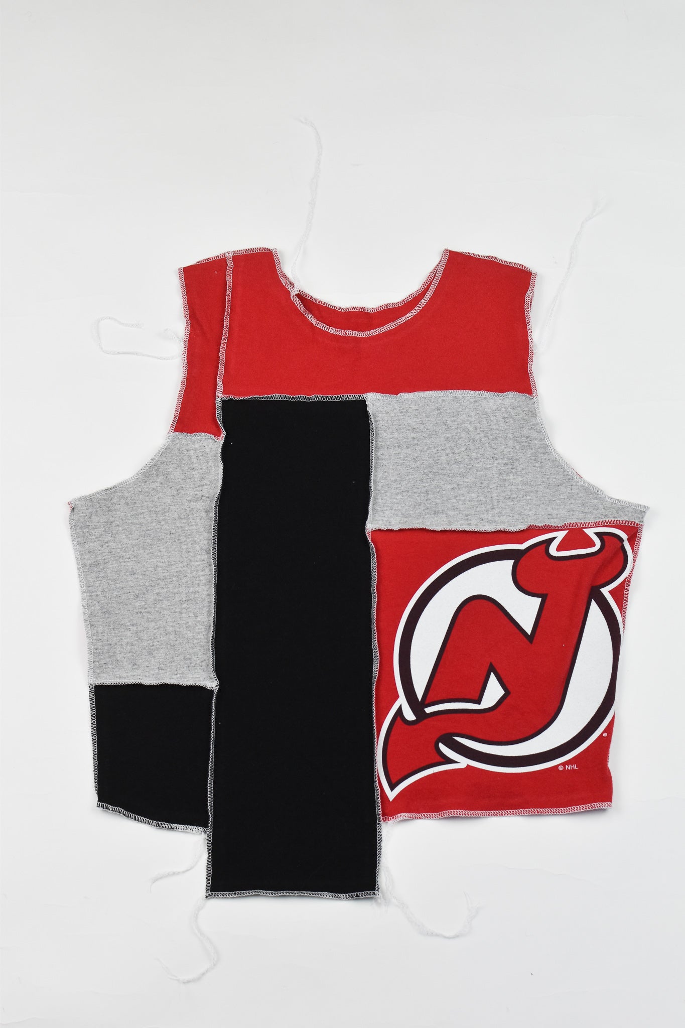 Upcycled Devils Scrappy Tank Top