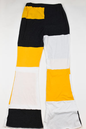 Upcycled Steelers Patch Flare Pants