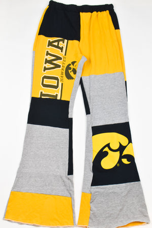 Upcycled Iowa Patch Flare Pants