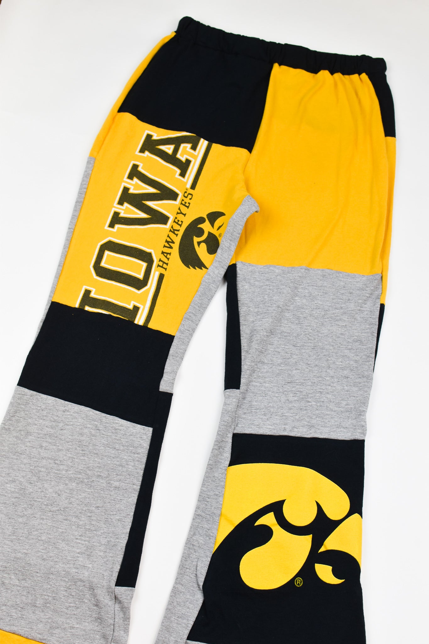 Upcycled Iowa Patch Flare Pants