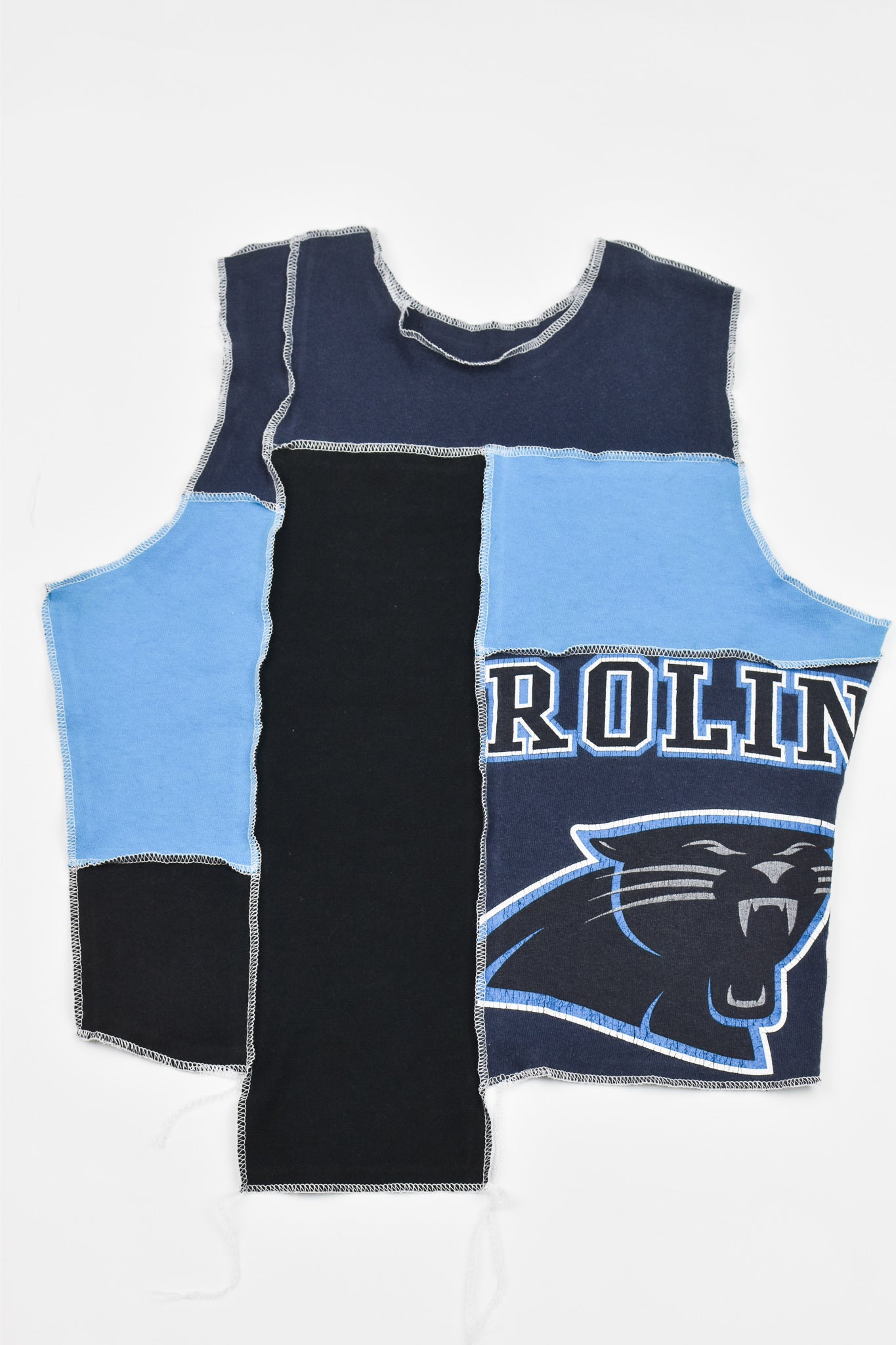 Upcycled Panthers Scrappy Tank Top