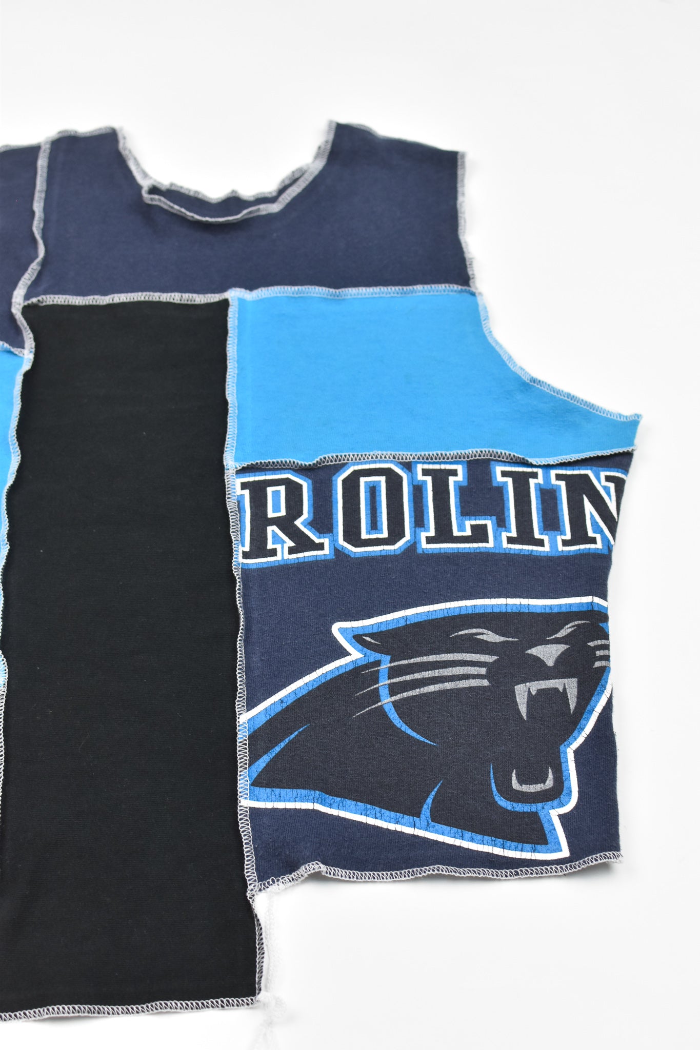 Upcycled Panthers Scrappy Tank Top