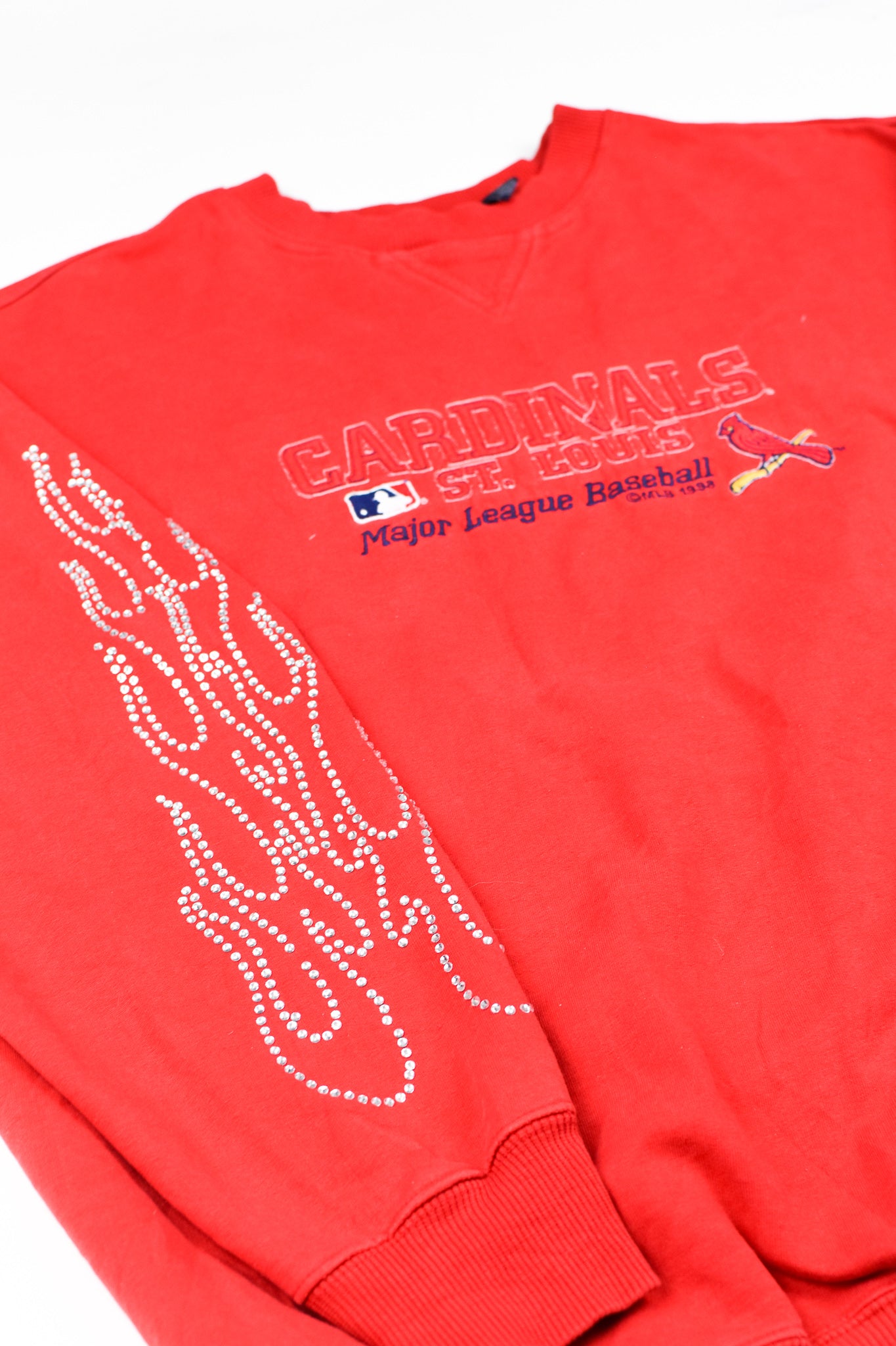 Upcycled Vintage Cardinals Flame Sweatshirt