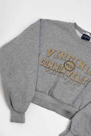 Upcycled VCU Cropped Sweatshirt