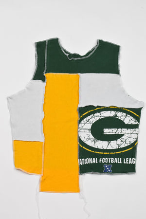 Upcycled Packers Scrappy Tank Top