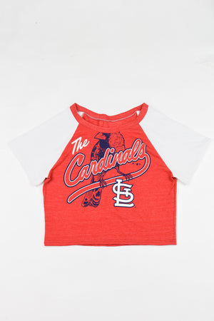 Upcycled Cardinals Baby Tee