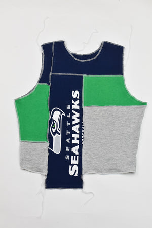 Upcycled Seahawks Scrappy Tank Top
