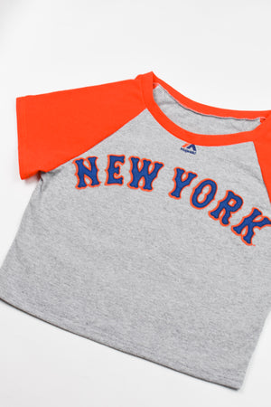 Upcycled Mets Baby. Tee