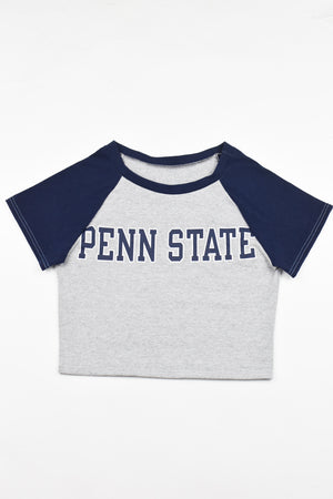 Upcycled Penn State Baby Tee