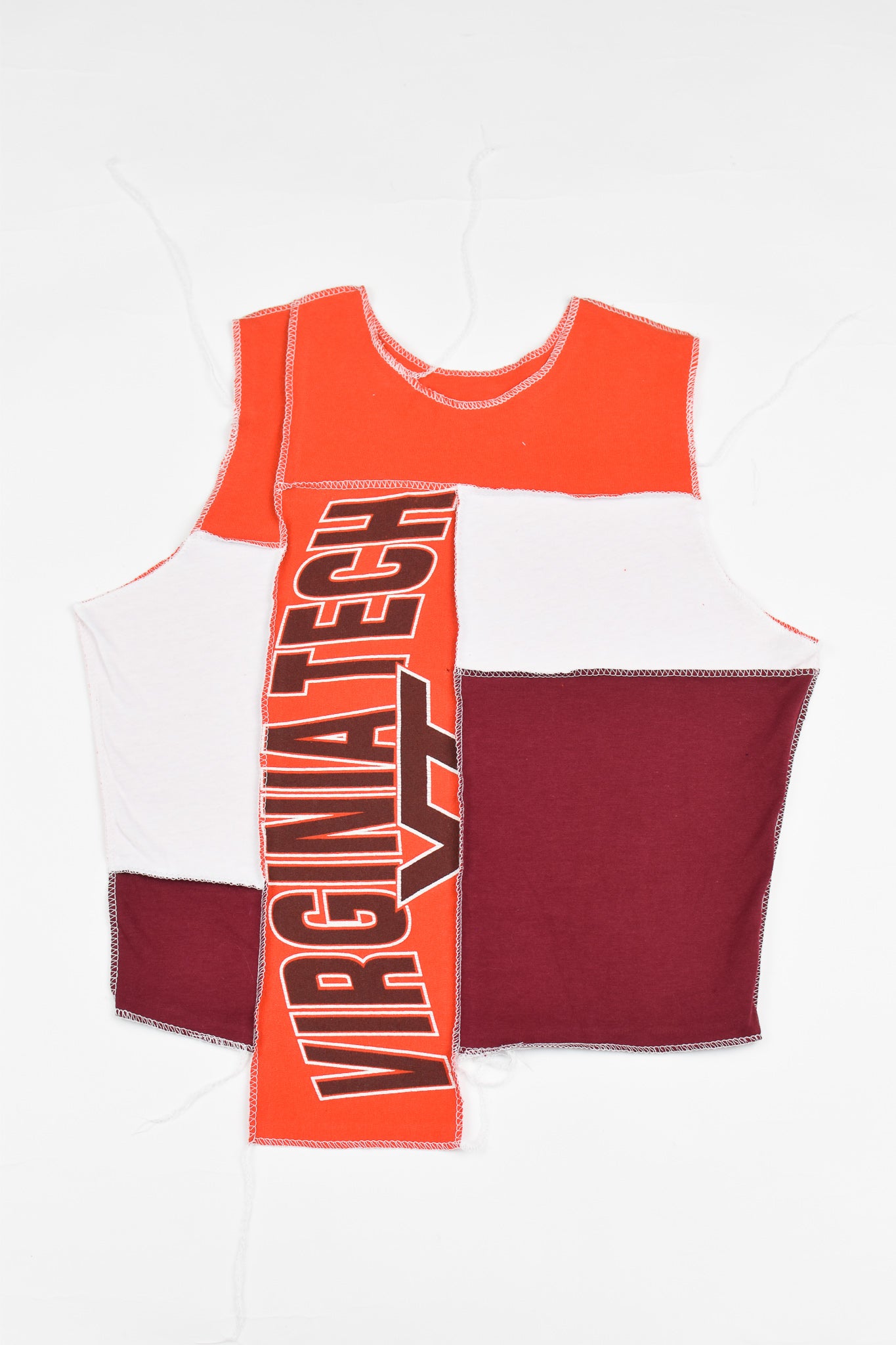 Upcycled Virginia Tech Scrappy Tank Top