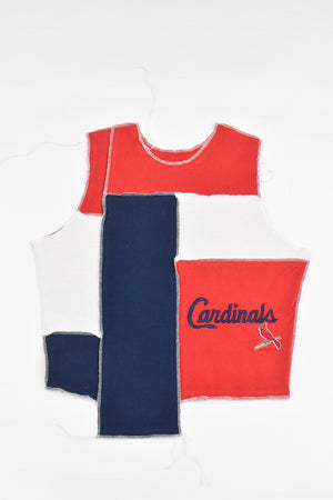 Upcycled Cardinals Scrappy Tank Top