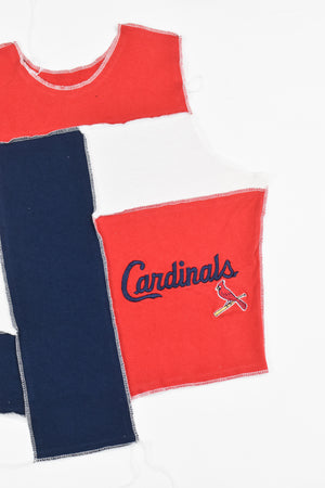 Upcycled Cardinals Scrappy Tank Top