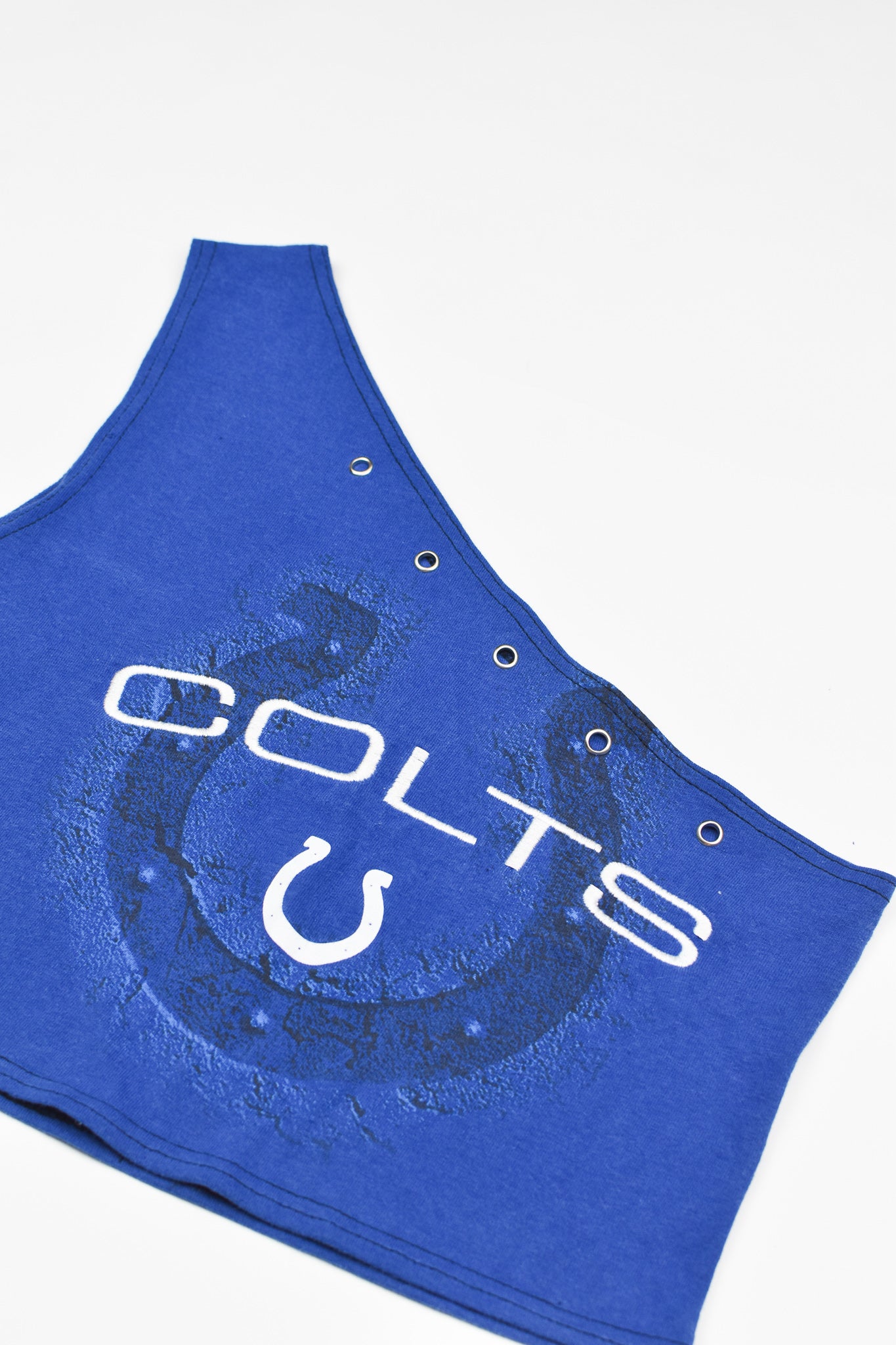Upcycled Colts One Shoulder Tank Top