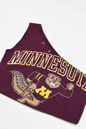 Upcycled Minnesota One Shoulder Tank Top
