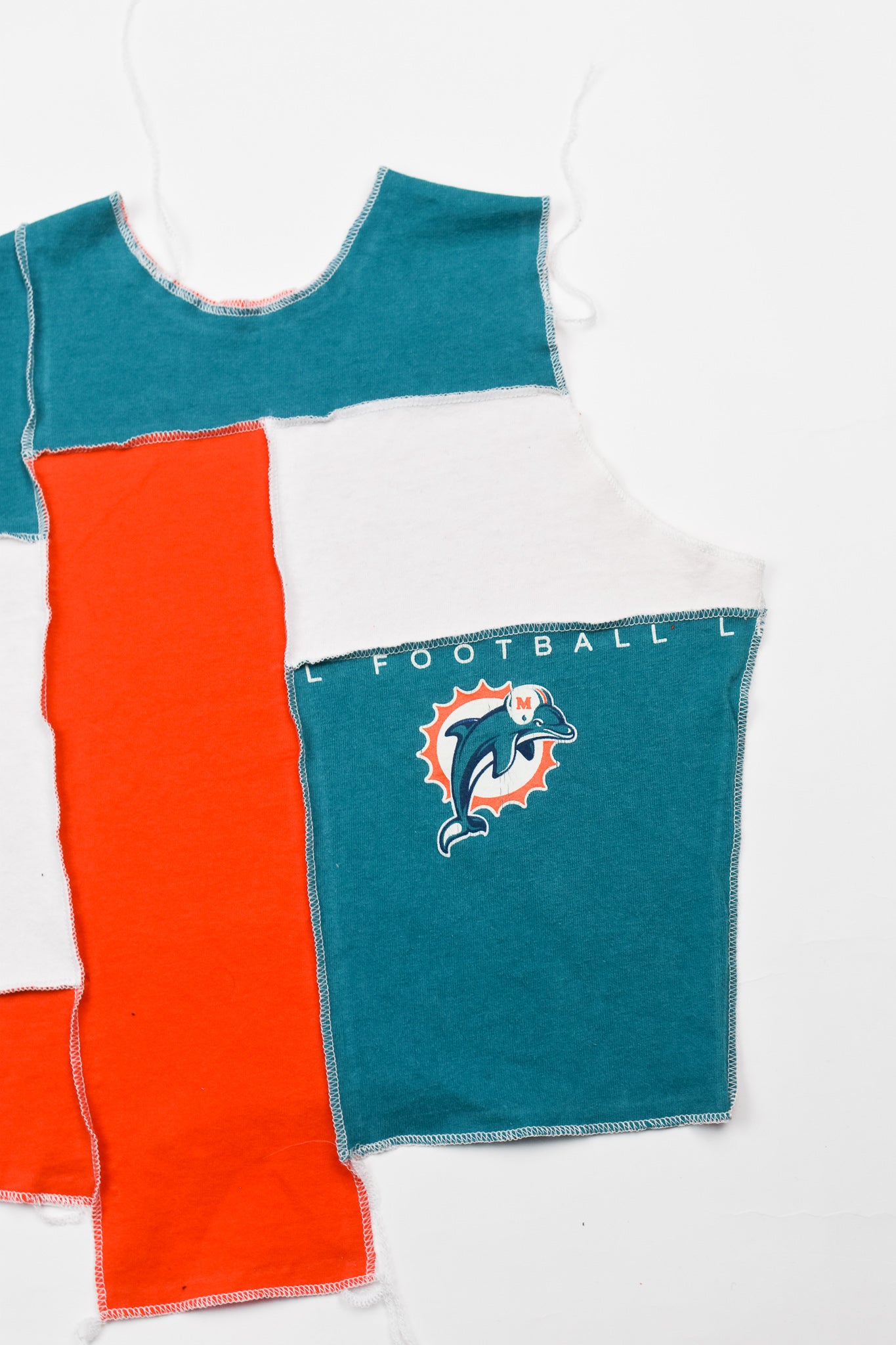 Upcycled Dolphins Scrappy Tank Top