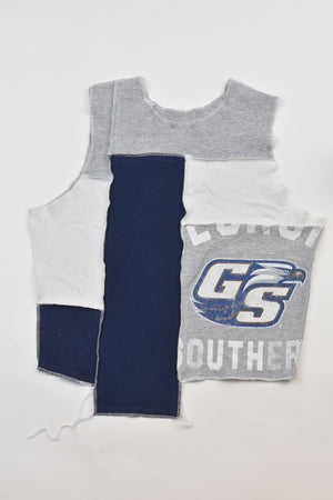 Upcycled Georgia Southern Scrappy Tank Top