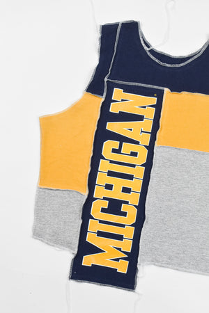 Upcycled Michigan Scrappy Tank Top