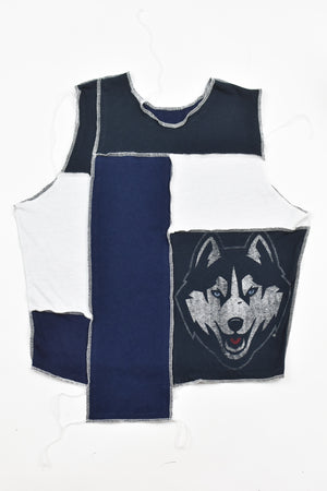 Upcycled Uconn Scrappy Tank Top