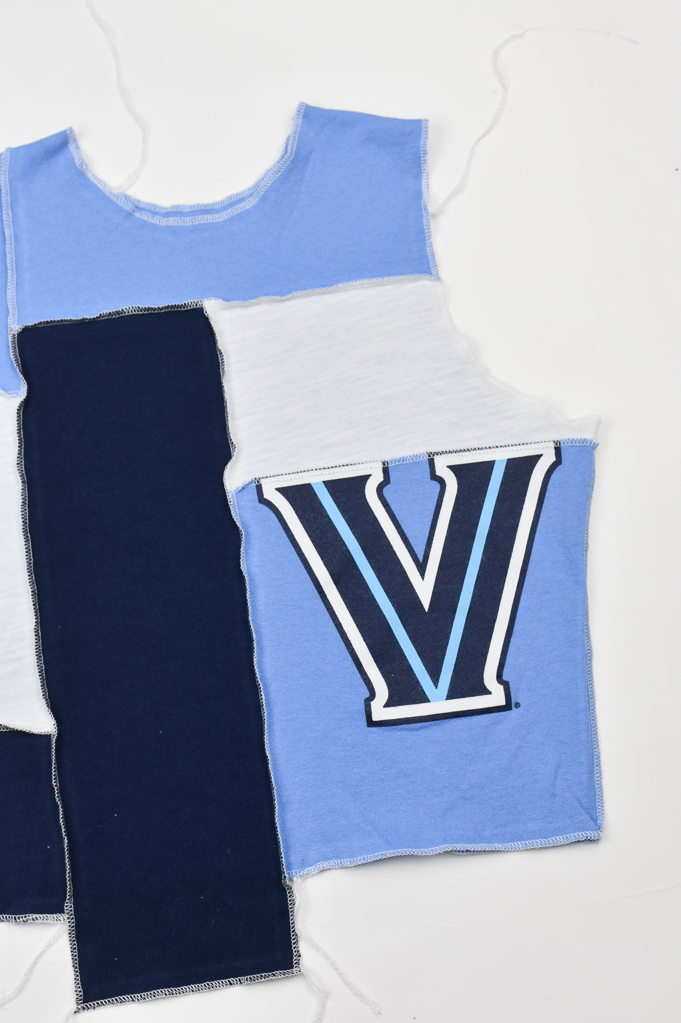 Upcycled Villanova Scrappy Tank Top