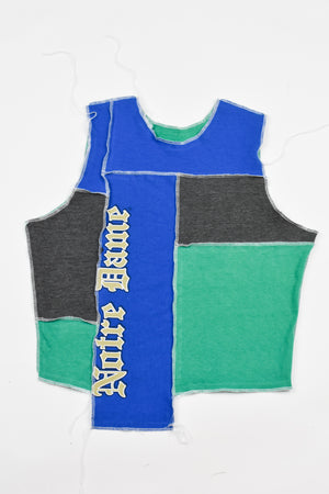 Upcycled Notre Dame Scrappy Tank Top