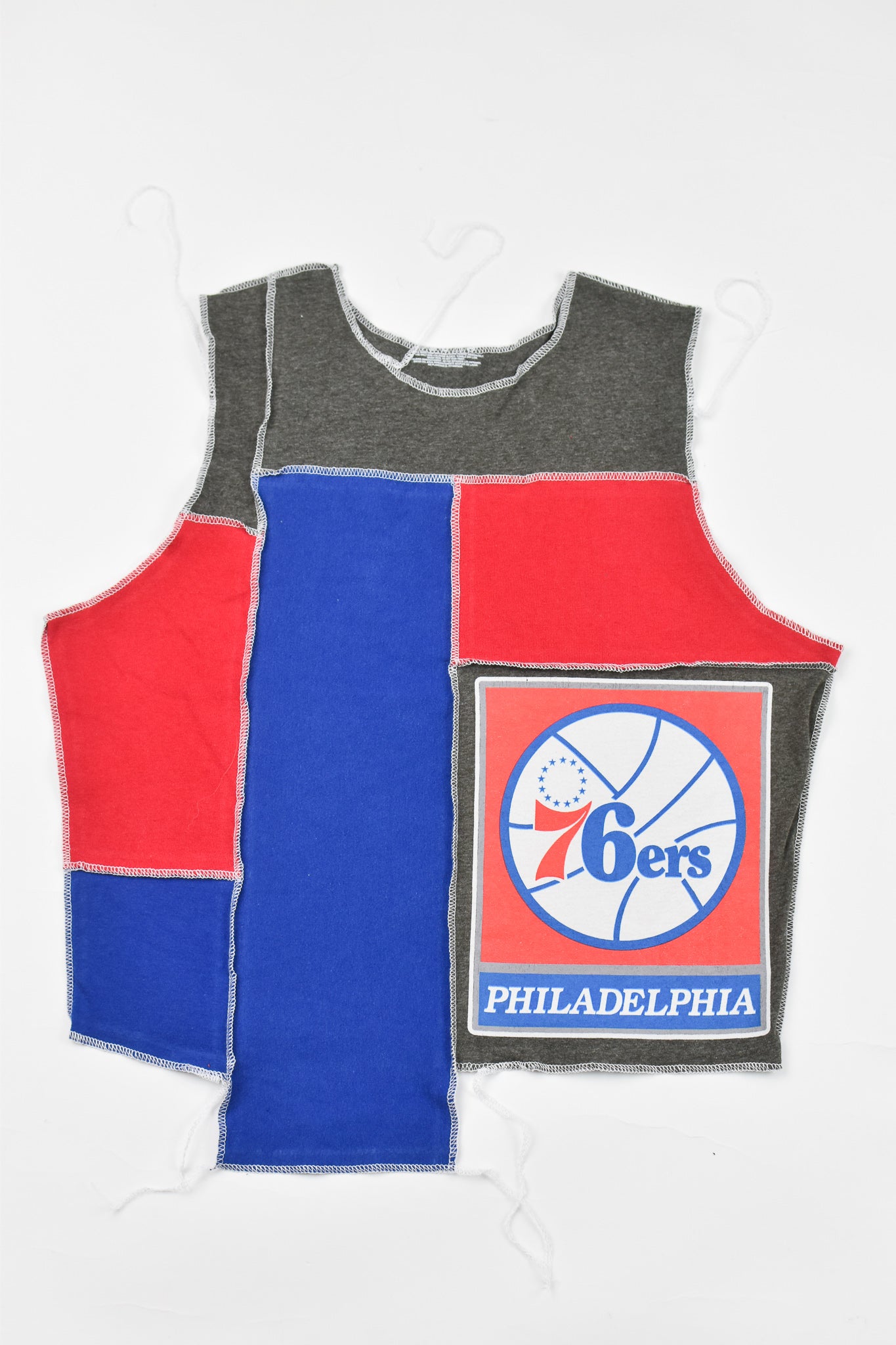 Upcycled 76ers Scrappy Tank Top