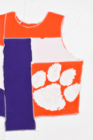 Upcycled Clemson Scrappy Tank Top