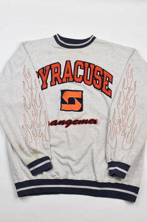 Upcycled Vintage Syracuse Flame Sweatshirt