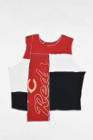 Upcycled Reds Scrappy Tank Top