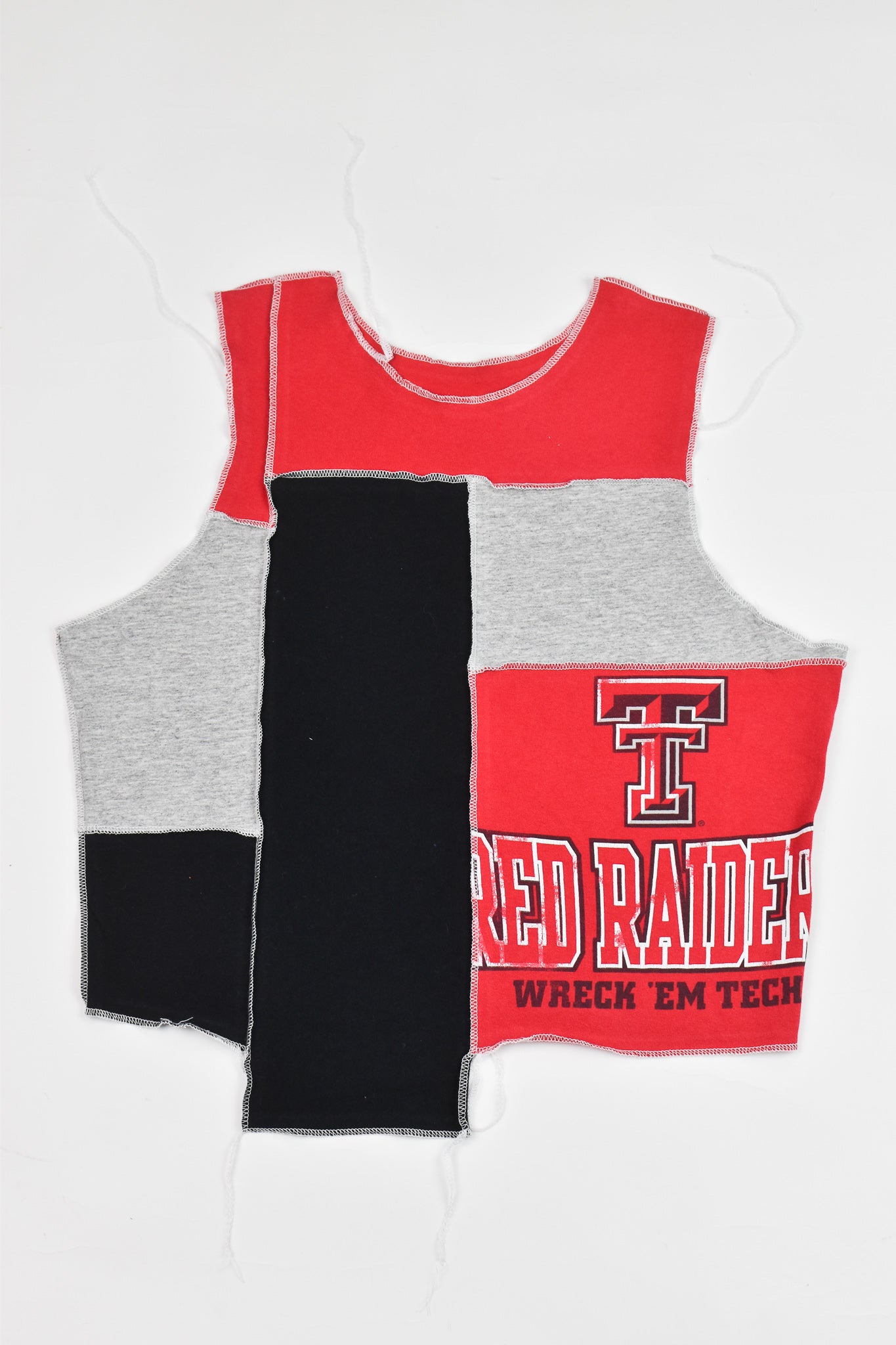 Upcycled Texas Tech Scrappy Tank Top