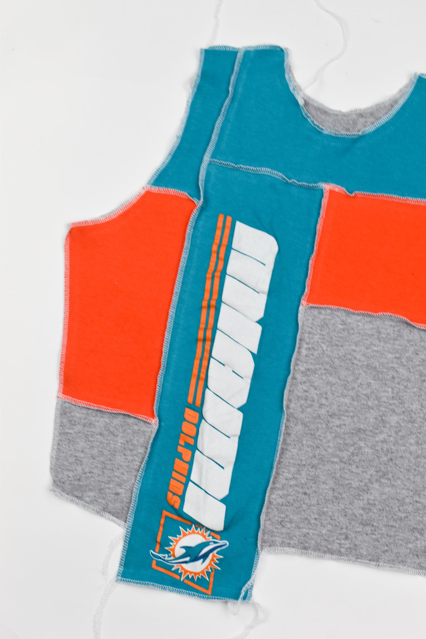 Upcycled Dolphins Scrappy Tank Top