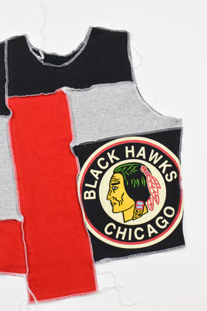 Upcycled Blackhawks Scrappy Tank Top