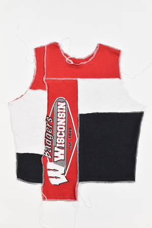 Upcycled Wisconsin Scrappy Tank Top