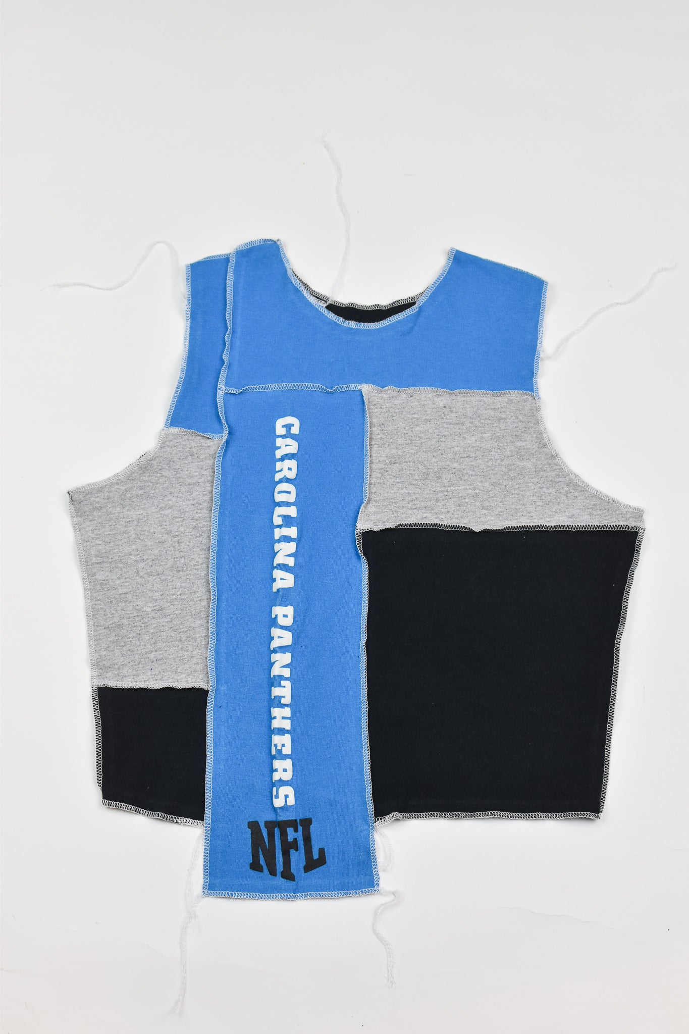 Upcycled Panthers Scrappy Tank Top