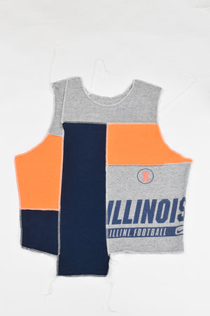 Upcycled Illinois Scrappy Tank Top