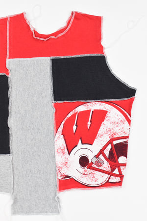 Upcycled Wisconsin Scrappy Tank Top