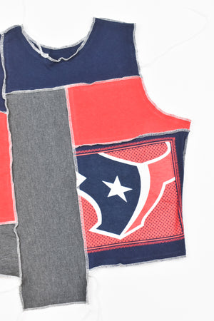 Upcycled Texans Scrappy Tank Top