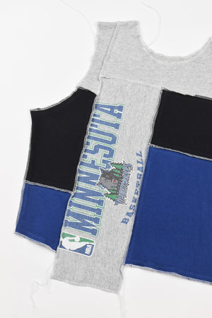 Upcycled Timberwolves Scrappy Tank Top