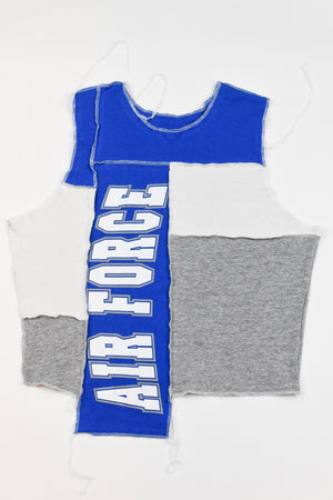 Upcycled Air Force Scrappy Tank Top